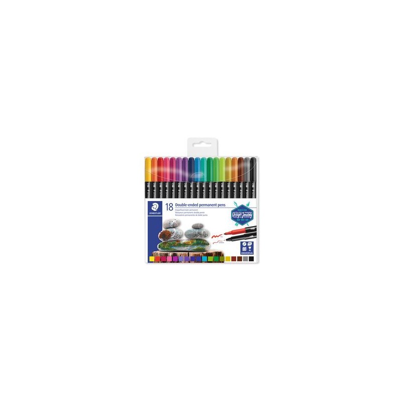 5243-ESTUCHE DE PLASTICO CON 18 ROTULADORES, COLORES SURTIDOS STAEDTLER 3187 TB18 5243-ESTUCHE DE PLASTICO CON 18 ROTULADORES, COLORES SURTIDOS STAEDTLER 3187 TB18