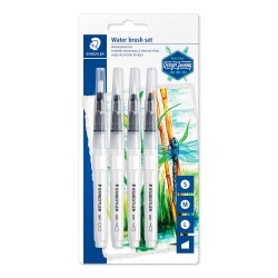 5252-BLISTER CON 4 PINCELES REDONDO FINO, REDONDO MEDIO, REDONDO LARGO, BISELADO STAEDTLER 949-SBK4-C
