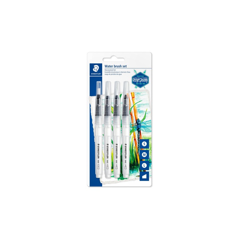 5252-BLISTER CON 4 PINCELES REDONDO FINO, REDONDO MEDIO, REDONDO LARGO, BISELADO STAEDTLER 949-SBK4-C 5252-BLISTER CON 4 PINCELES REDONDO FINO, REDONDO MEDIO, REDONDO LARGO, BISELADO STAEDTLER 949-SBK4-C