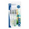 5252-BLISTER CON 4 PINCELES REDONDO FINO, REDONDO MEDIO, REDONDO LARGO, BISELADO STAEDTLER 949-SBK4-C