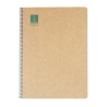 5265-CUADERNO ESPIRAL DIN-A4 RECICLADO FSC 50 HOJAS 80G. HORIZONTAL CON MARGEN.GREEN ESCOLOFI 130200704