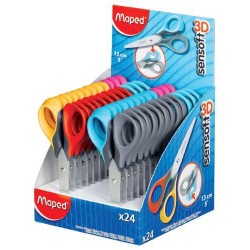 5273-EXPOSITOR 24 TIJERAS SENSOFT PASTEL 13CM DISPLAY MAPED 484211
