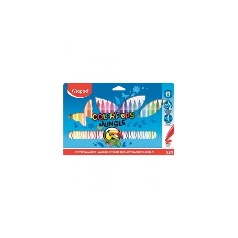5276-ESTUCHE CARTON 24 ROTULADORES JUNGLE 2.0 MAPED 845904 5276-ESTUCHE CARTON 24 ROTULADORES JUNGLE 2.0 MAPED 845904