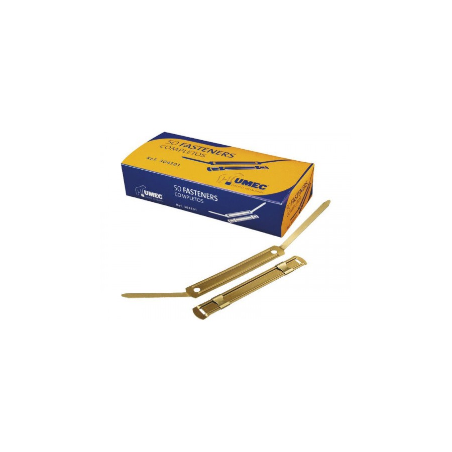 5290-CAJA 100 FASTENER METAL DORADO U304401 UMEC