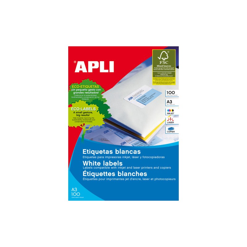 5319-APLI 11352 etiqueta de impresora Blanco 5319-APLI 11352 etiqueta de impresora Blanco