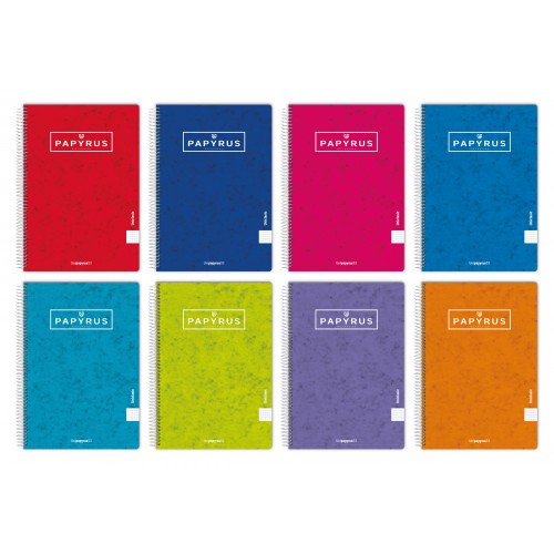 5394-CUADERNO TAPA CONTRACOLADA UNICLASIC FOLIO 80 HOJAS 90GR. 4X4 COLORES SURTIDOS PAPYRUS 88441099