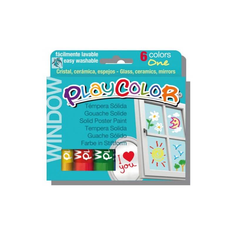 5423-ESTUCHE WINDOW ONE 6 COLORES SURTIDOS PLAYCOLOR 02001 5423-ESTUCHE WINDOW ONE 6 COLORES SURTIDOS PLAYCOLOR 02001
