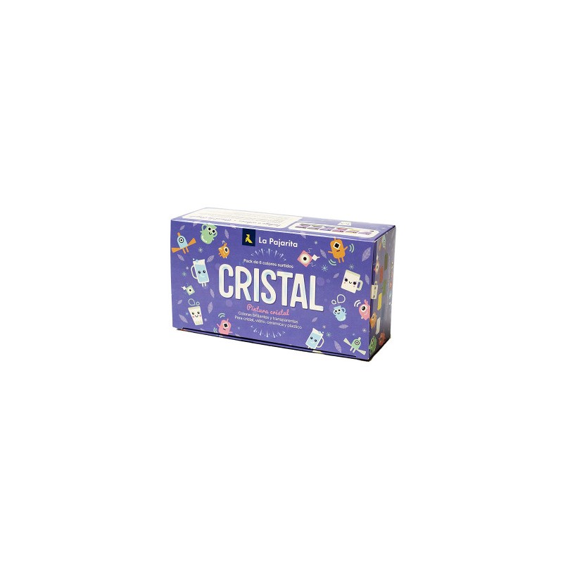 5434-KIT PINTURA PARA CRISTAL + PINCEL 6 COLORES SURTIDOS LA PAJARITA 999994 5434-KIT PINTURA PARA CRISTAL + PINCEL 6 COLORES SURTIDOS LA PAJARITA 999994