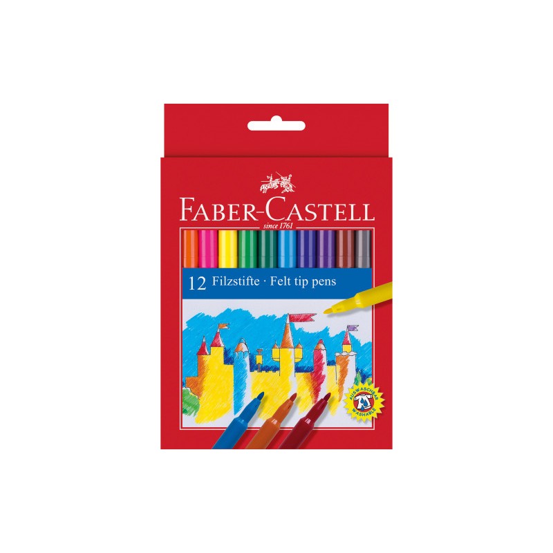 5441-ESTUCHE CARTON 12 ROTULADORES ESCOLARES FABER CASTELL 554201 5441-ESTUCHE CARTON 12 ROTULADORES ESCOLARES FABER CASTELL 554201