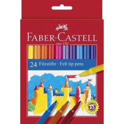 5442-ESTUCHE CARTON 24 ROTULADORES ESCOLARES FABER CASTELL 554202