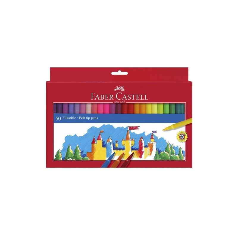5444-ESTUCHE CARTON 50 ROTULADORES ESCOLARES FABER CASTELL 554204 5444-ESTUCHE CARTON 50 ROTULADORES ESCOLARES FABER CASTELL 554204