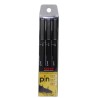 548-ESTUCHE 3 ROTULADORES CALIBRADOS 2/4/8MM. UNIPIN UNI-BALL 182634338