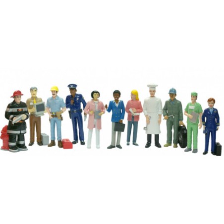 5516-JUEGO FIGURAS OFICIOS Y PROFESIONES CAJA DE 11 UNIDADES MINILAND 27388