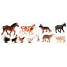 5519-JUEGO ANIMALES GRANJA 11 FIGURAS MINILAND 27420