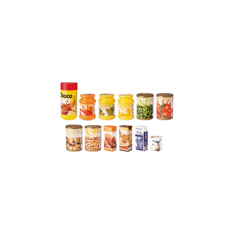 5531-JUEGO ALIMENTOS ENVASADOS 12 PIEZAS MINILAND 30596 5531-JUEGO ALIMENTOS ENVASADOS 12 PIEZAS MINILAND 30596