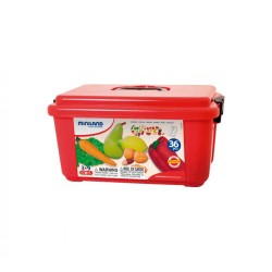5532-JUEGO FRUTAS HORTALIZAS Y FRUTOS SECOS 36 PIEZAS MINILAND 30811