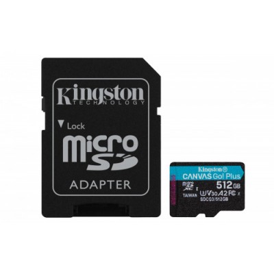 Kingston Technology Canvas Go Plus memoria flash 512 GB MicroSD Clase 10 UHS I