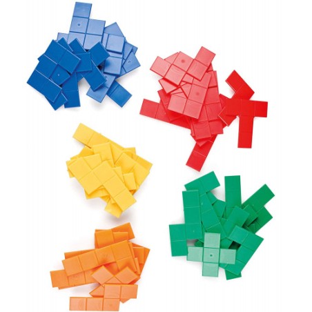 5572-JUEGO DIDACTICO PENTOMINOS DE COLORES MINILAND 95219
