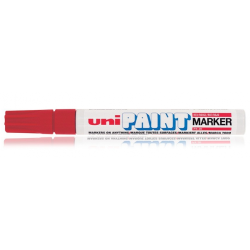 561-MARCADOR PERMANENTE PUNTA M 2,2-2,8MM. ROJO UNI-BALL 545582000