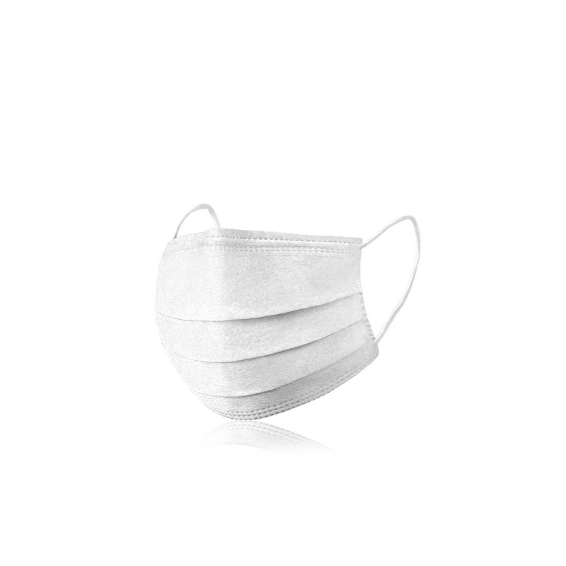 5613-CAJA 10 MASCARILLAS INFANTIL TRIPLE CAPA COLOR BLANCO TALLA UNICA ED0026C01