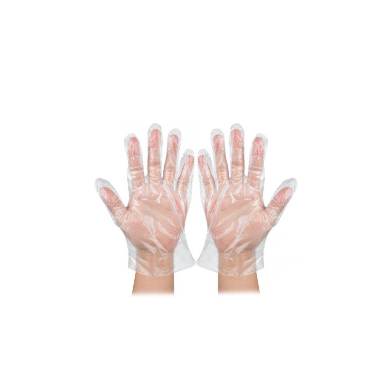 5614-BOLSA DE 100 GUANTES HIGIENICOS DESECHABLES TRANSPARENTES TALLA UNICA ED0024CT3