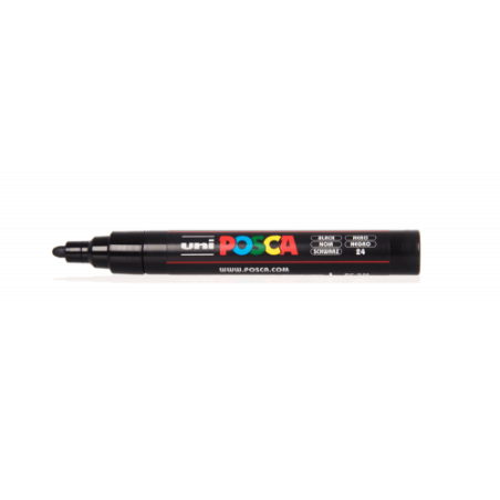 562-MARCADOR PC-5M POSCA 1.8-2.5MM NEGRO UNI-BALL 286658000