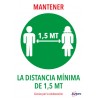 5623-SENALES ADHESIVOS PREIMPRESO  "MANTENER DISNTACIA MINIMA DE 1,5 MT" SOBRE DE 2 HOJAS EN A4 AVERY AV_KITCOVID4_ES