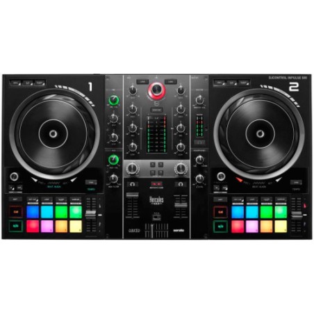 5646-Hercules Inpulse 500 DVS (Sistema de vinilo digital) para scratch digital Negro