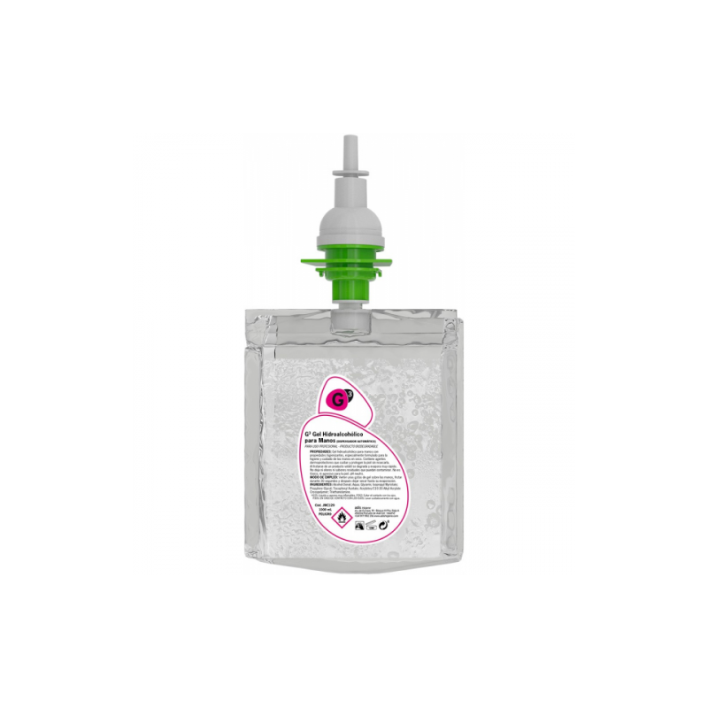5670-CAJA 6 RECAMBIOS DE GEL HIDROALCOHOLICO (1 LITRO X RECAMBIO) G3 JA107 5670-CAJA 6 RECAMBIOS DE GEL HIDROALCOHOLICO (1 LITRO X RECAMBIO) G3 JA107
