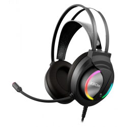 5685-Krom Kappa Auriculares Diadema Negro