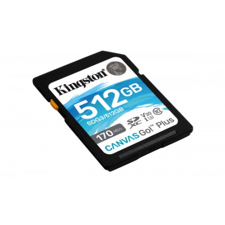 5698-Kingston Technology Canvas Go! Plus memoria flash 512 GB SD Clase 10 UHS-I