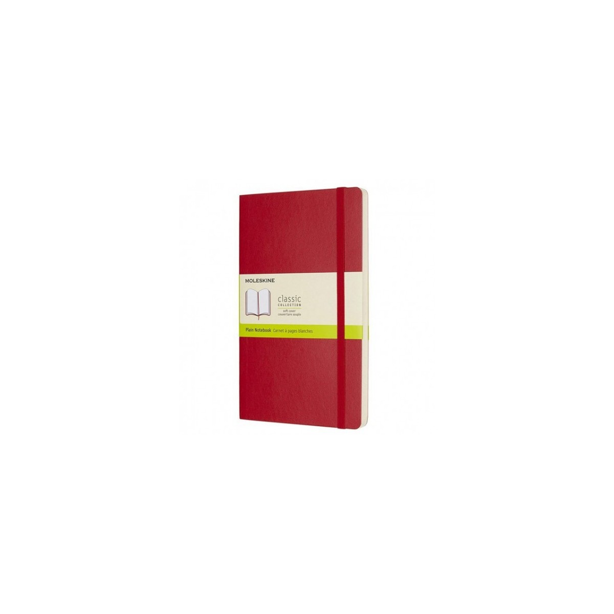 LIBRETA CLASICA TAPA BLANDA ROJO ESCARLATA L 13X21CM LISA MOLESKINE QP618F2