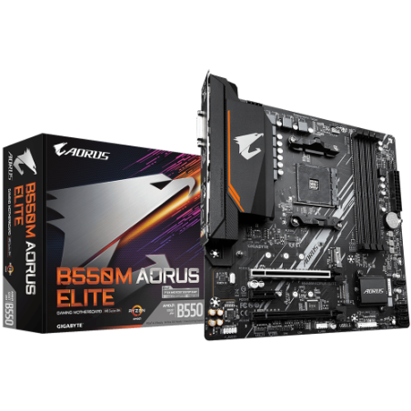 5721-Gigabyte B550M AORUS ELITE Zocalo AM4 Micro ATX AMD B550