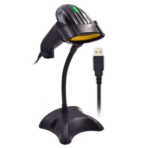 5737-Ewent EW3400 lector de codigo de barras Lector de codigos de barras portatil 1D Laser Negro
