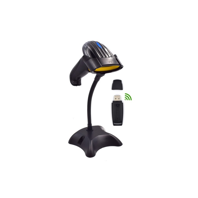 5739-Ewent EW3430 lector de codigo de barras Lector de codigos de barras portatil 1D LED Negro