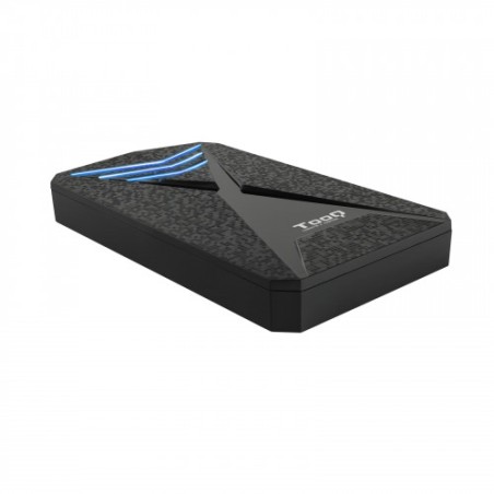 5745-TooQ TQE-2550BL caja para disco duro externo 2.5" Carcasa de disco duro/SSD Negro