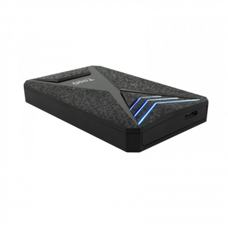 5746-TooQ TQE-2550BL caja para disco duro externo 2.5" Carcasa de disco duro/SSD Negro