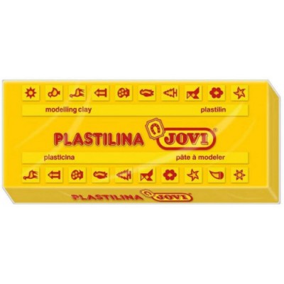 CAJA 15 PASTILLAS PLASTILINA 150 G AMARILLO OSCURO JOVI 7103