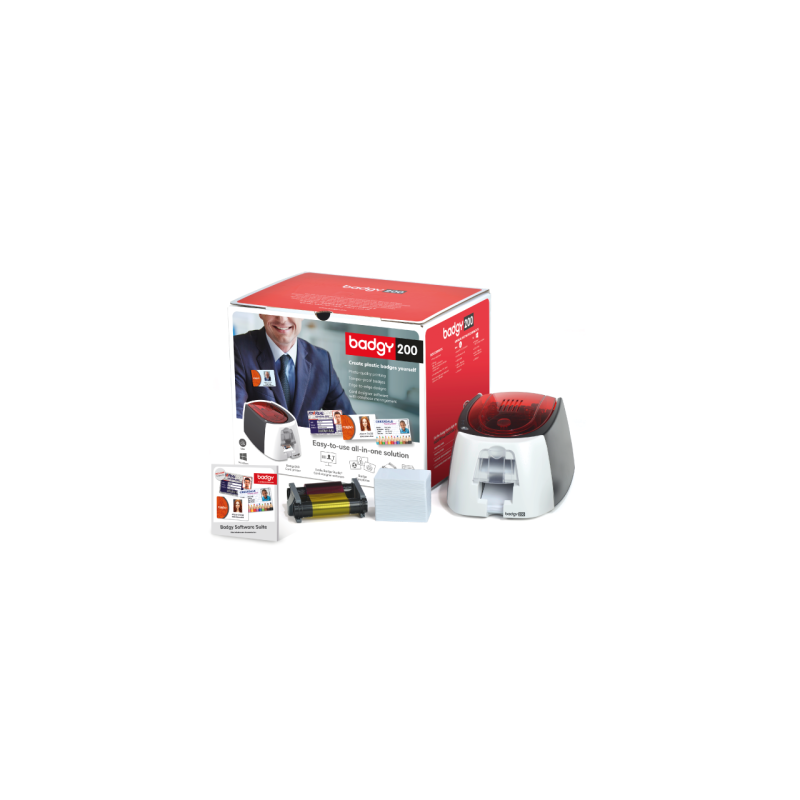5760-Evolis Badgy200 impresora de tarjeta plastica Pintar por sublimacion/Transferencia termica Color 260 x 300 DPI 5760-Evolis Badgy200 impresora de tarjeta plastica Pintar por sublimacion/Transferencia termica Color 260 x 300 DPI