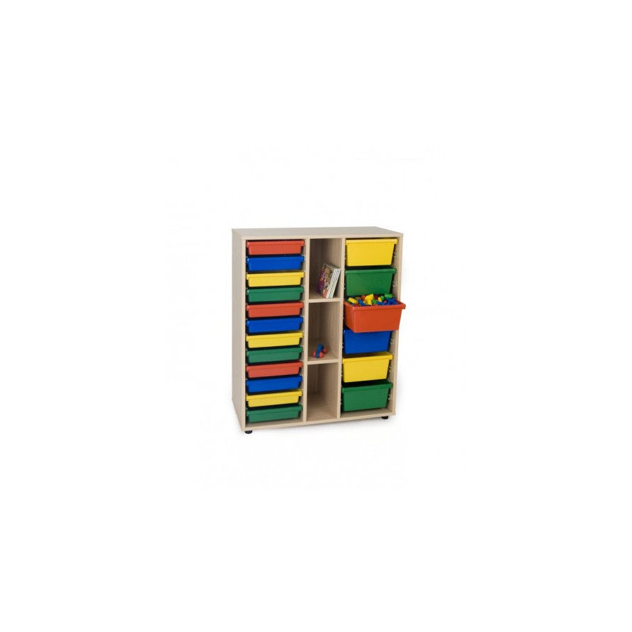 5826-MUEBLE INTERMEDIO CUBETERO 2 COLUMNAS 900 HAYA MOBEDUC 600819HP18