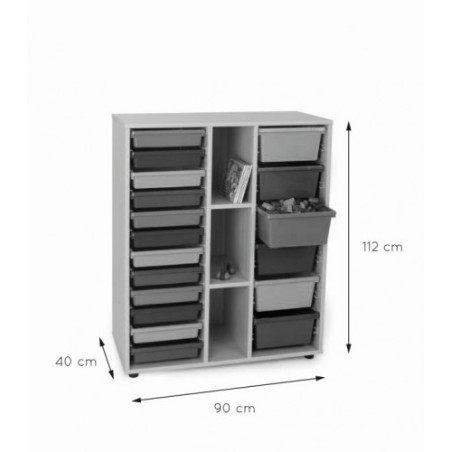 5827-MUEBLE INTERMEDIO CUBETERO 2 COLUMNAS 900 HAYA MOBEDUC 600819HP18