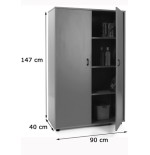 5881-MUEBLE MEDIO ARMARIO 2 PUERTAS HAYA MOBEDUC 600302HPS18