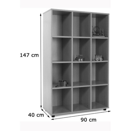 5889-MUEBLE MEDIO 12 CASILLAS HAYA MOBEDUC 600305HP18