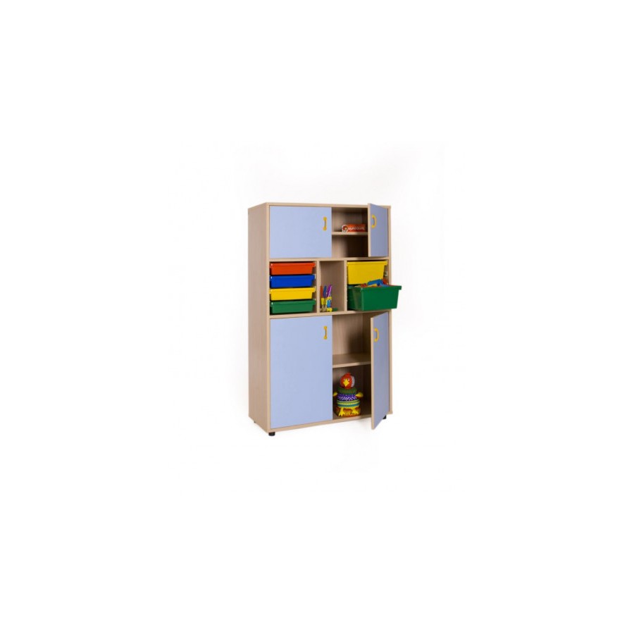 5908-MUEBLE MEDIO ARMARIO 4 PUERTAS CUBETERO HAYA MOBEDUC 600315HPS18