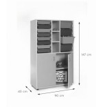 5911-MUEBLE MEDIO ARMARIO Y CUBETERO HAYA MOBEDUC 600316HPS18