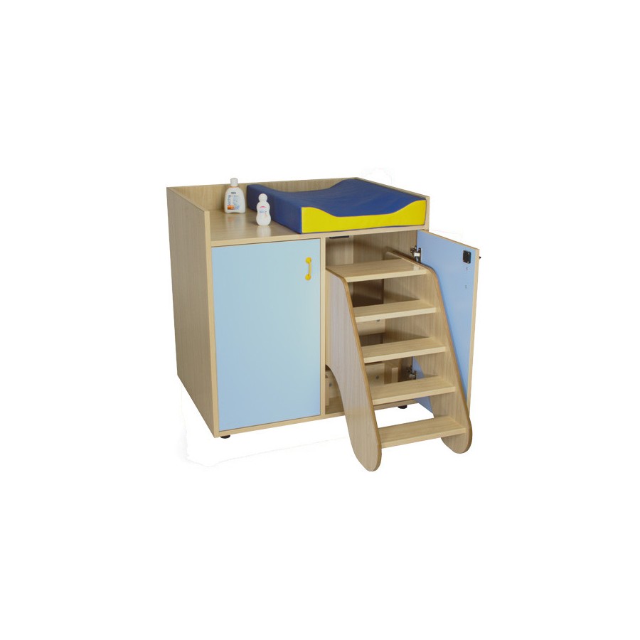 5974-MUEBLE CAMBIADOR CON ESCALERA GIRATORIA (2 PUERTAS) HAYA MOBEDUC 600708HPS18