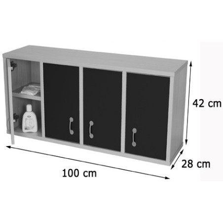 5999-MUEBLE CASILLERO 8 CASILLAS CON PUERTA HAYA MOBEDUC 600711HS18