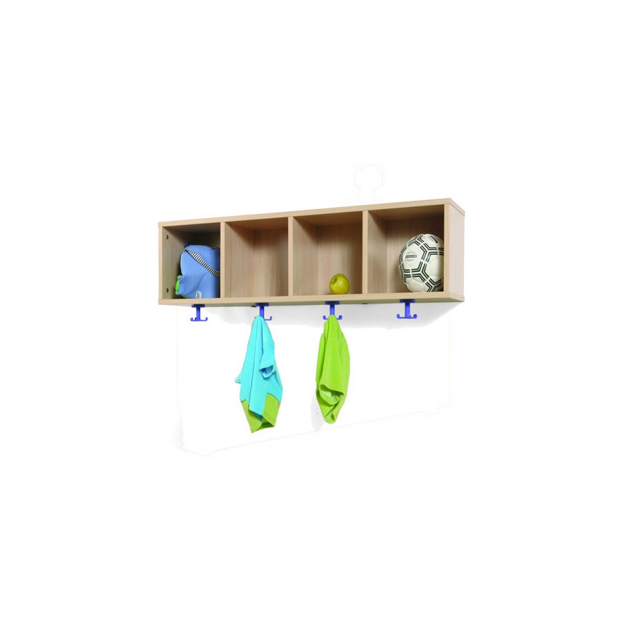 6024-MUEBLE PERCHERO 4 CASILLAS 120-30 HAYA MOBEDUC 600606H18
