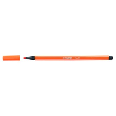 609-ROTULADOR PUNTA FIBRA MEDIA 1MM. PEN 68 BERMELLON PALIDO STABILO 68/30