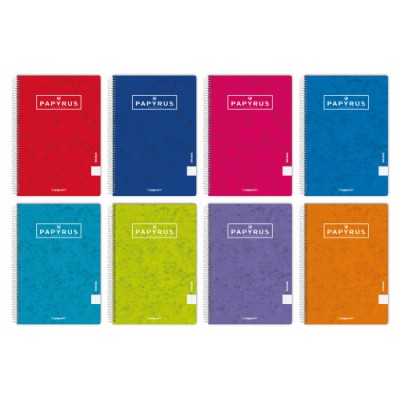 CUADERNO TAPA CONTRACOLADA UNICLASIC 4º 80 HOJAS 90GR 4X4 COLORES SURTIDOS PAPYRUS 8851099